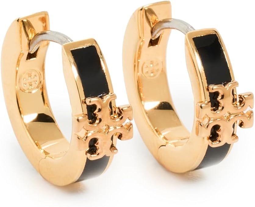 【国内即発】TORY BURCH キラ エナメル ハギー ピアス キラ エナメル ハギー ピアス: レディース イヤリング＆ピアス